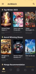Top Winter shows in 2023 2024 in AniWatch apk